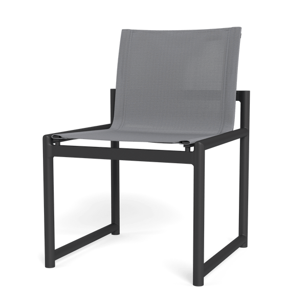 Breeze Xl Armless Dining Chair | Aluminum Asteroid, Batyline Silver,