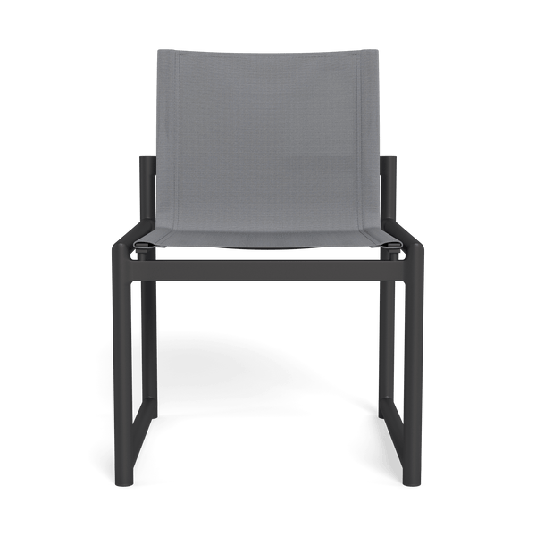 Breeze Xl Armless Dining Chair | Aluminum Asteroid, Batyline Silver,