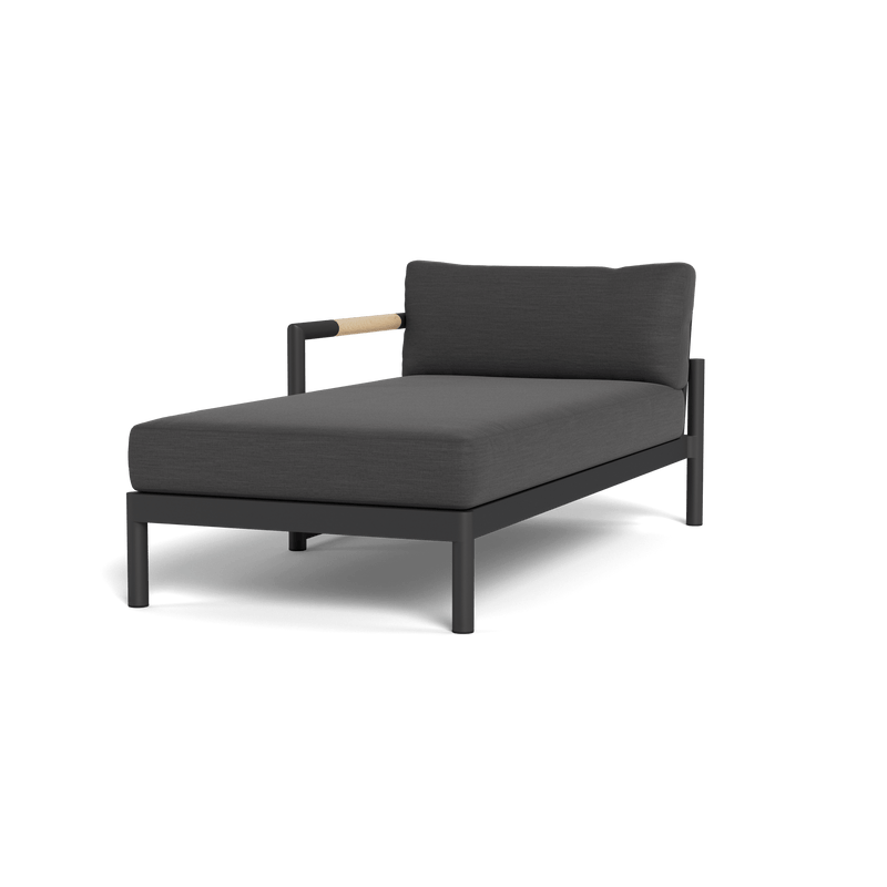 Breeze Xl Chaise Left | Aluminum Asteroid, Panama Grafito,