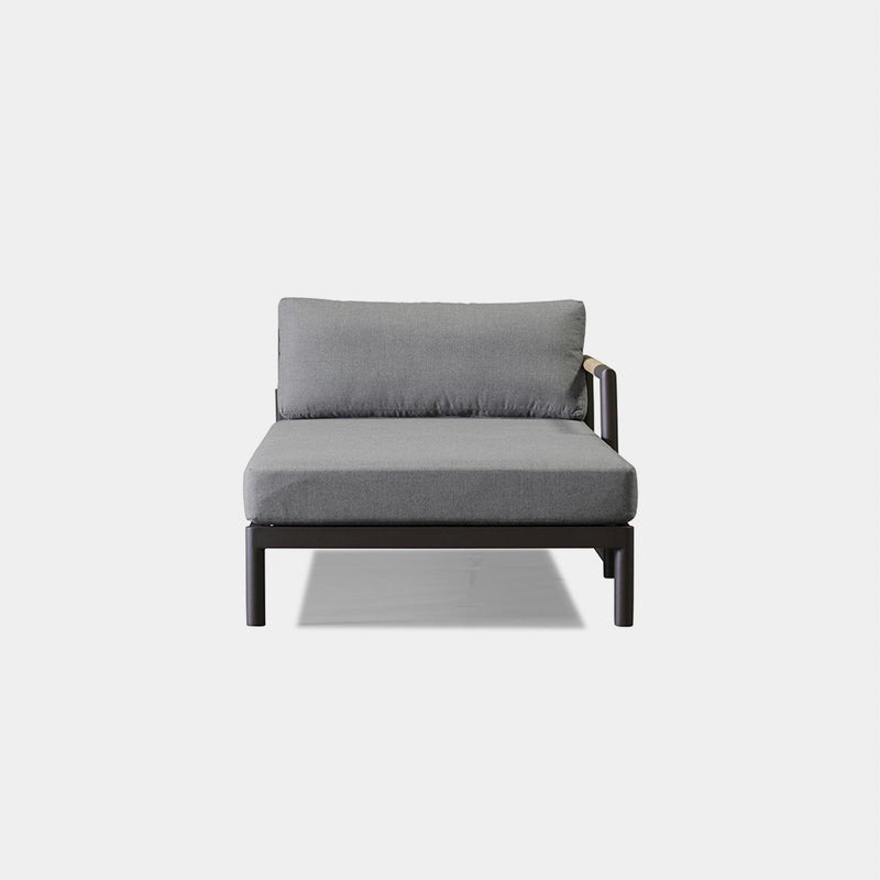 Breeze Xl Chaise Right | Aluminum Asteroid, Panama Grafito,