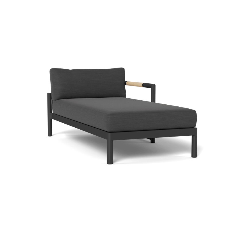 Breeze Xl Chaise Right | Aluminum Asteroid, Panama Grafito,