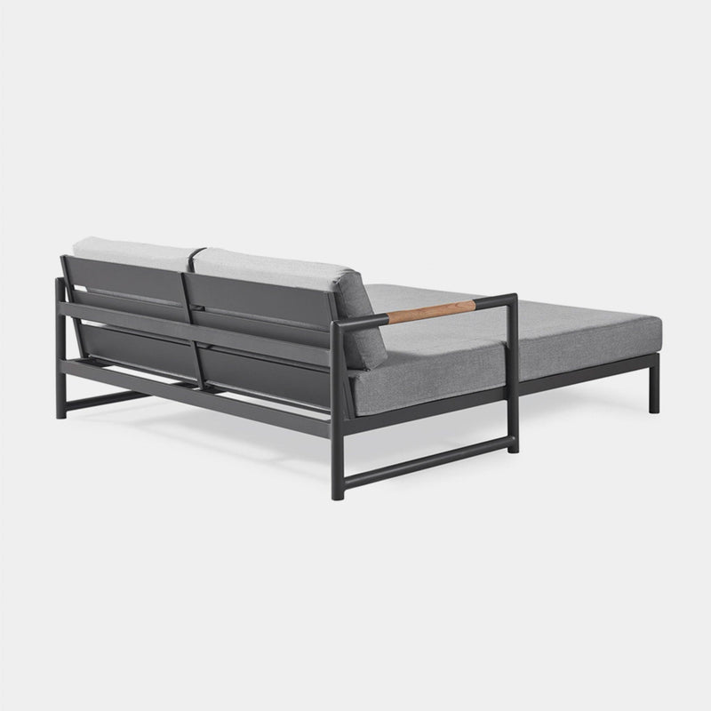 Breeze Xl Daybed | Aluminum Asteroid, Panama Grafito,