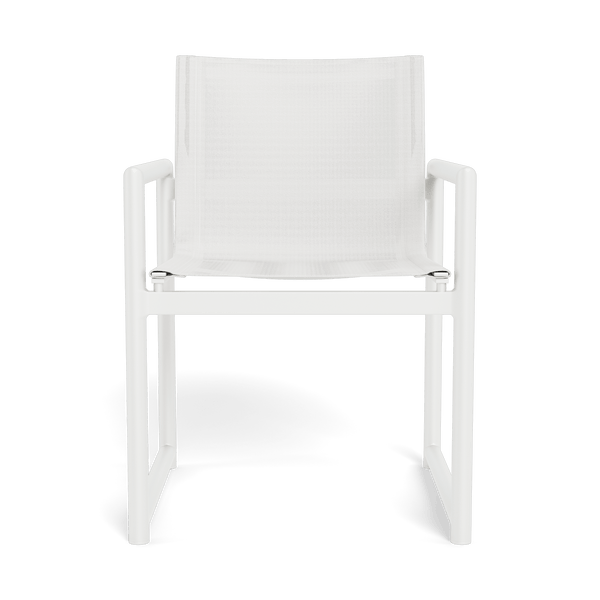 Breeze Xl Dining Chair | Aluminum White, Batyline White,