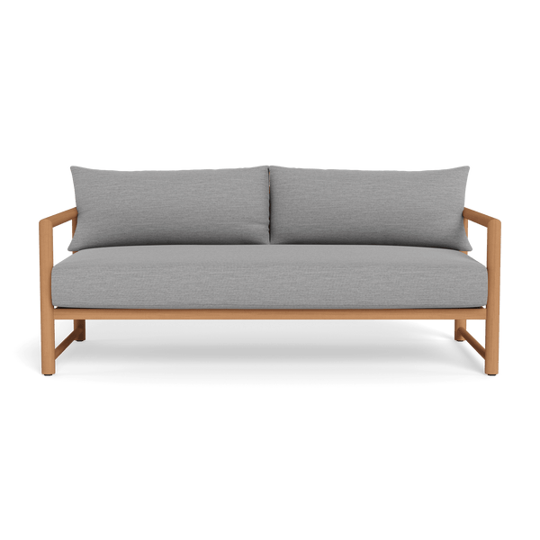 Breeze Xl Teak 2 Seat Sofa | Teak Natural, Lisos Piedra,