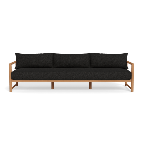 Breeze Xl Teak 3 Seat Sofa | Teak Natural, Copacabana Midnight,