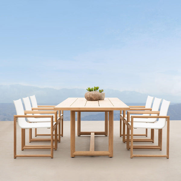 Breeze Xl Teak Dining Table 102" | Teak Natural, ,