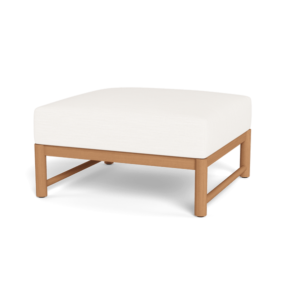 Breeze Xl Teak Ottoman | Teak Natural, Panama Blanco,