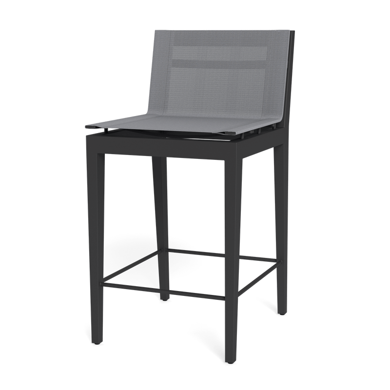 Byron Aluminum Counter Stool | Aluminum Asteroid, Batyline Silver,