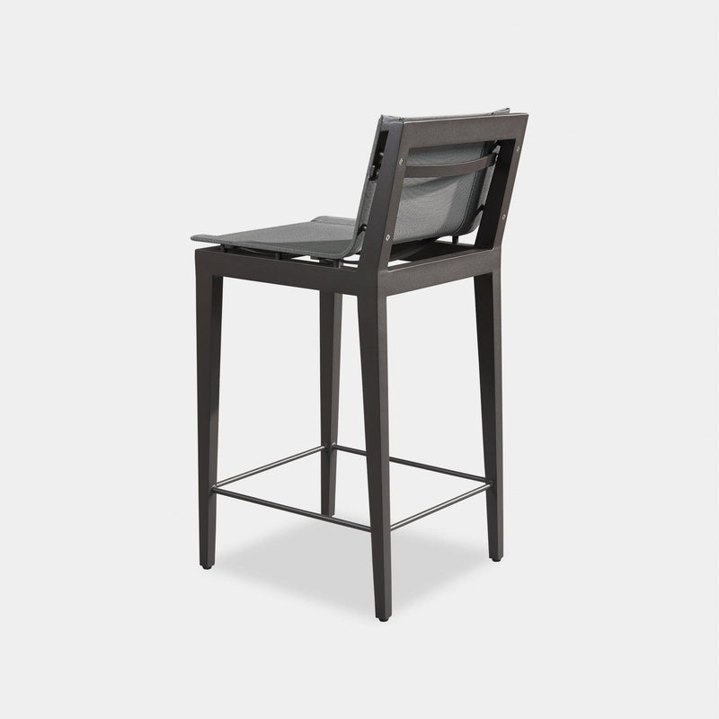 Byron Aluminum Counter Stool | Aluminum Asteroid, Batyline Silver,