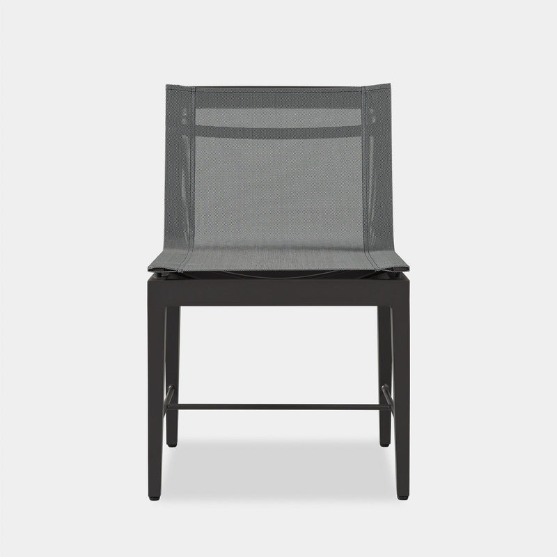 Byron Aluminum Dining Chair | Aluminum Asteroid, Batyline Silver,