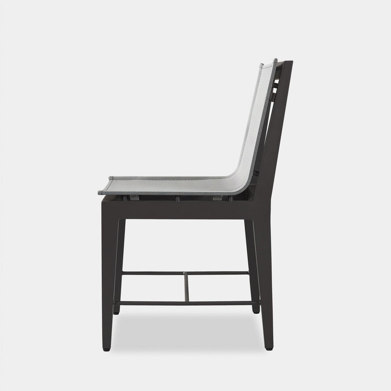 Byron Aluminum Dining Chair | Aluminum Asteroid, Batyline Silver,