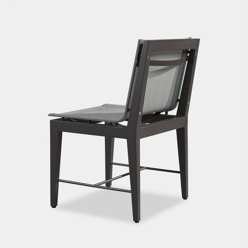 Byron Aluminum Dining Chair | Aluminum Asteroid, Batyline Silver,