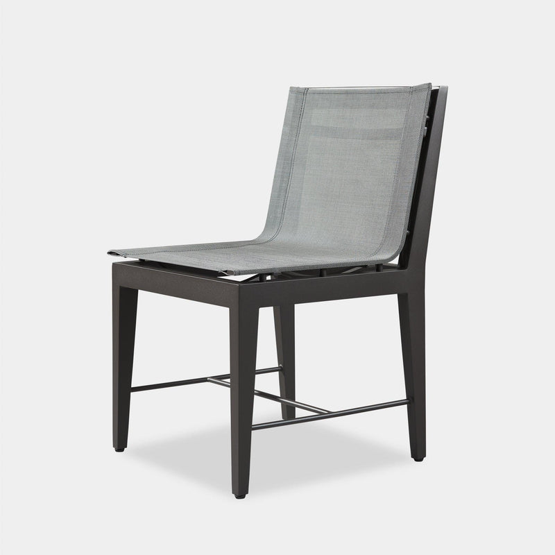 Byron Aluminum Dining Chair | Aluminum Asteroid, Batyline Silver,