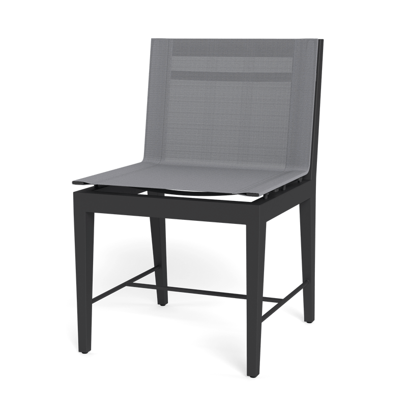 Byron Aluminum Dining Chair | Aluminum Asteroid, Batyline Silver,