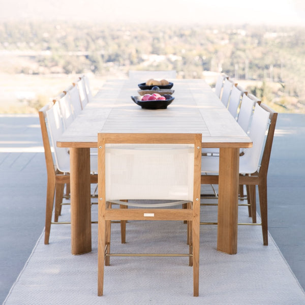 Byron Dining Chair | Teak Natural, Batyline White,