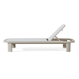 Chloe Aluminum Mesh Sun Lounge | Aluminum Bone, Batyline White,