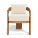 Chloe Dining Chair | Teak Natural, Marley Parchment,