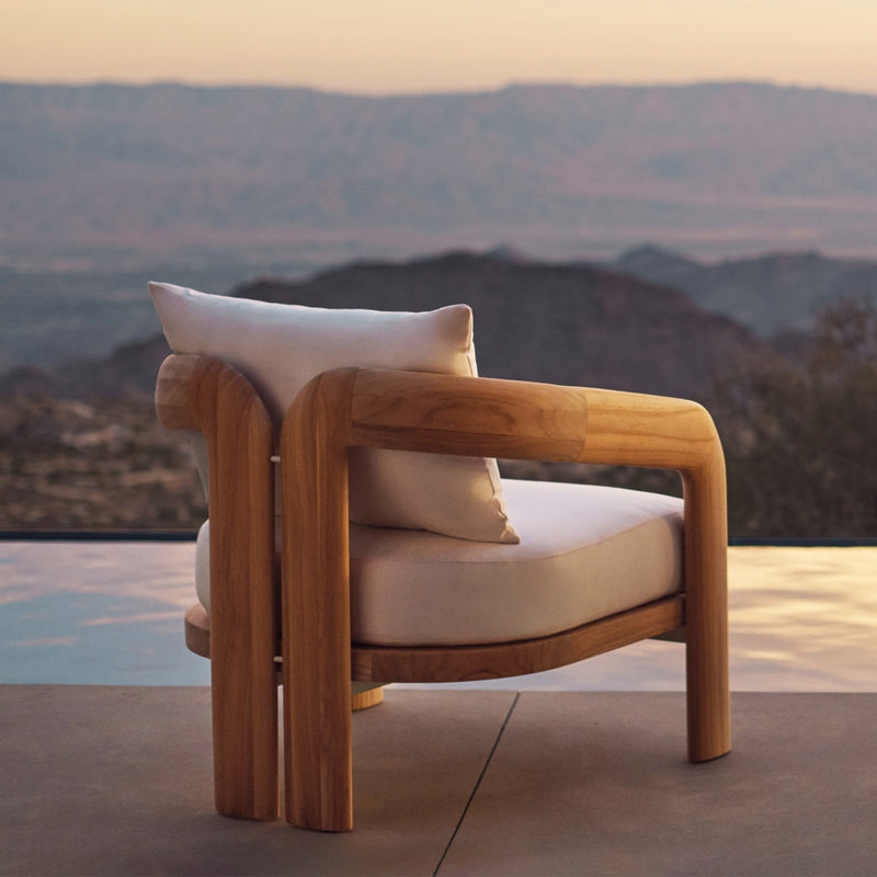 Chloe Lounge Chair | Teak Natural, Copacabana Midnight,