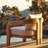 Chloe Lounge Chair | Teak Natural, Copacabana Midnight,