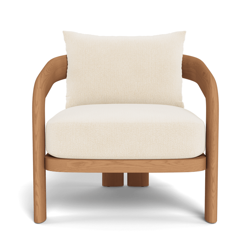 Chloe Lounge Chair | Teak Natural, Marley Parchment,