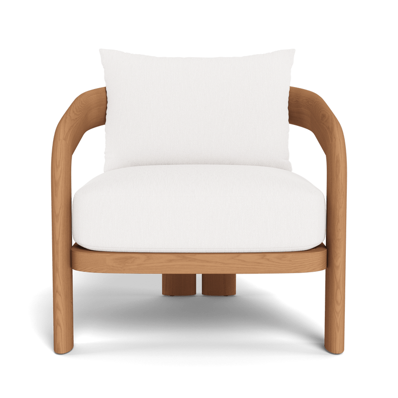 Chloe Lounge Chair | Teak Natural, Pebble White,