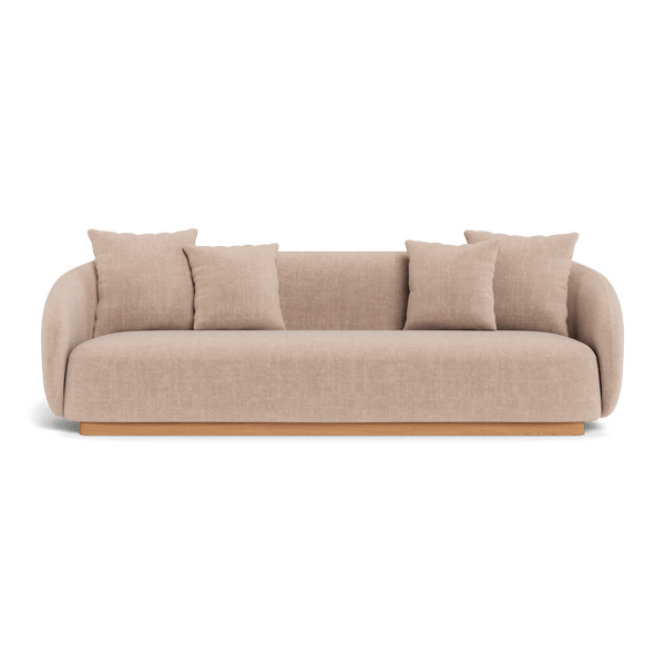 Como 3 Seat Sofa | Sealed Teak Natural, Altona Sand,