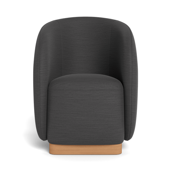 Como Dining Chair | Sealed Teak Natural, Panama Grafito,