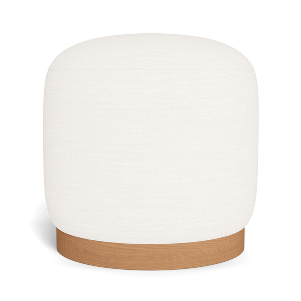 Como Footstool | Sealed Teak Natural, Panama Blanco,