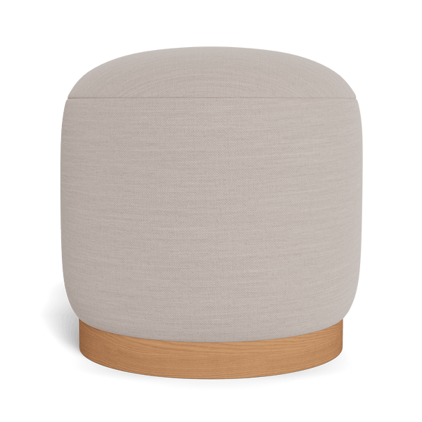 Como Footstool | Sealed Teak Natural, Panama Marble,