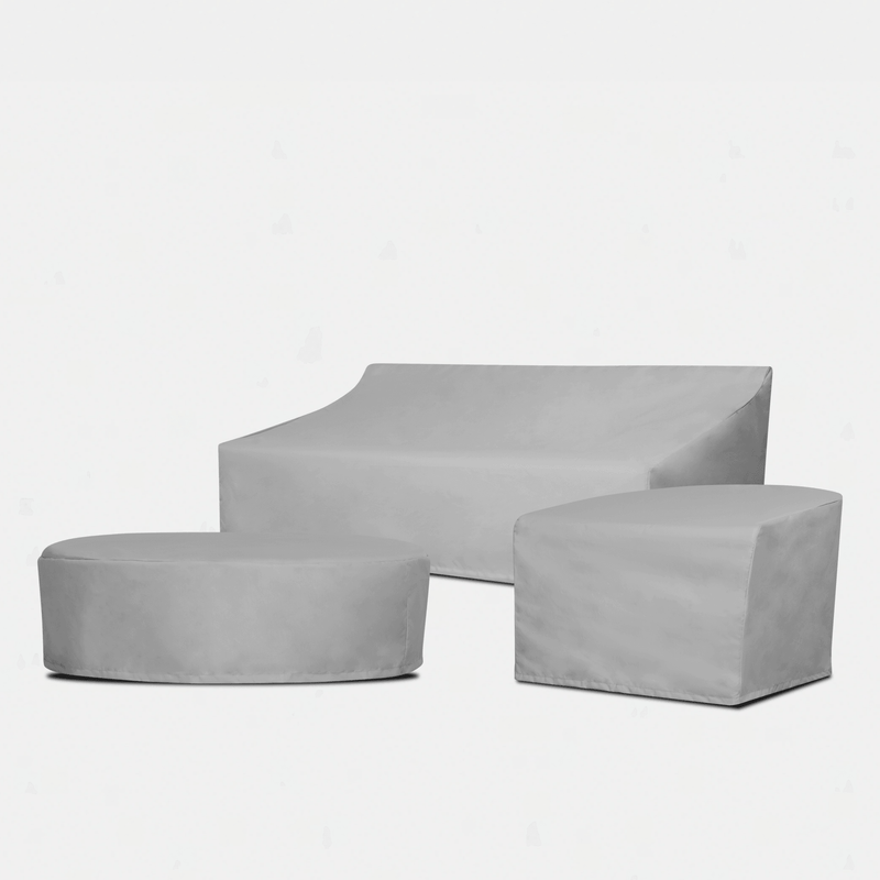 Como Footstool - Weather Cover | Surlast Grey, ,