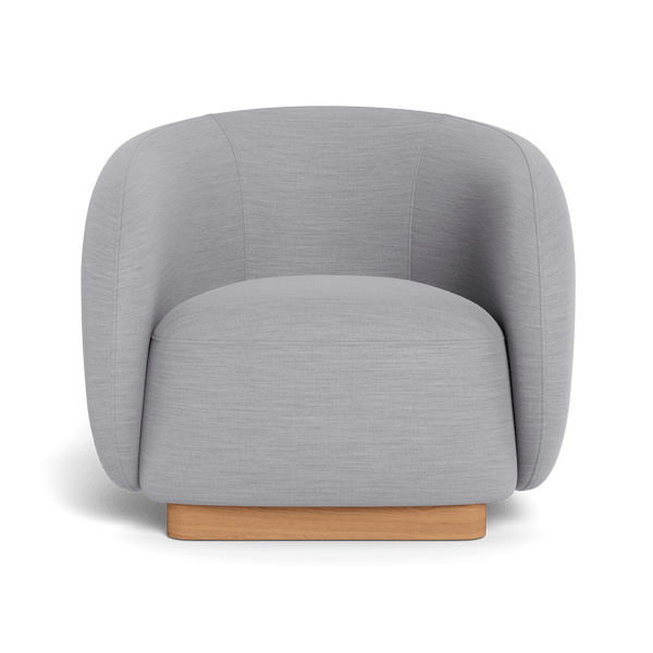 Como Lounge Chair | Sealed Teak Natural, Panama Cloud,