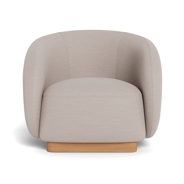 Como Lounge Chair | Sealed Teak Natural, Panama Marble,