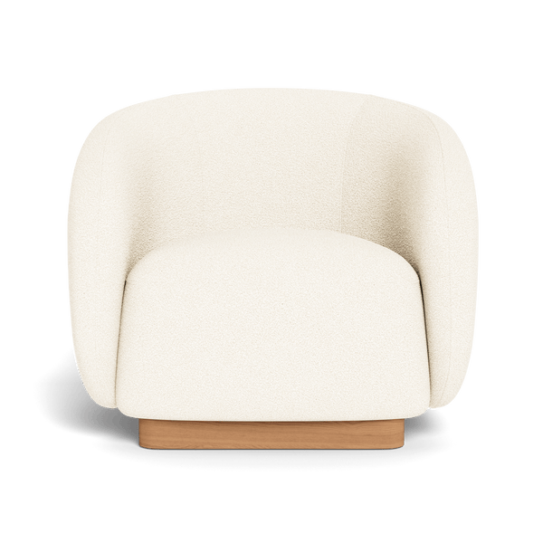 Como Lounge Chair | Sealed Teak Natural, Riviera Ivory,