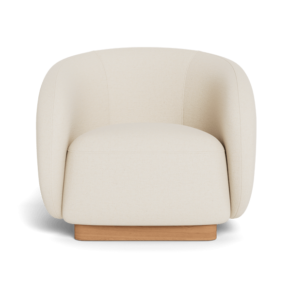 Como Lounge Chair | Sealed Teak Natural, Siesta Ivory,