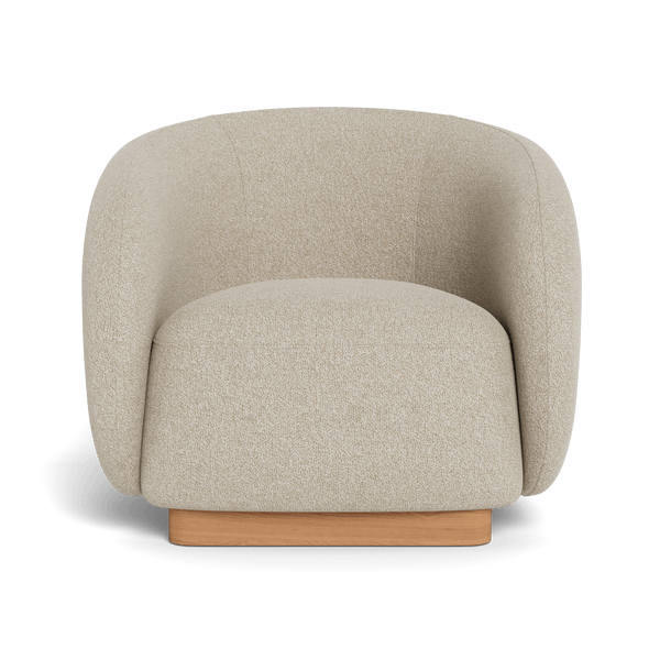 Como Lounge Chair | Sealed Teak Natural, Siesta Taupe,
