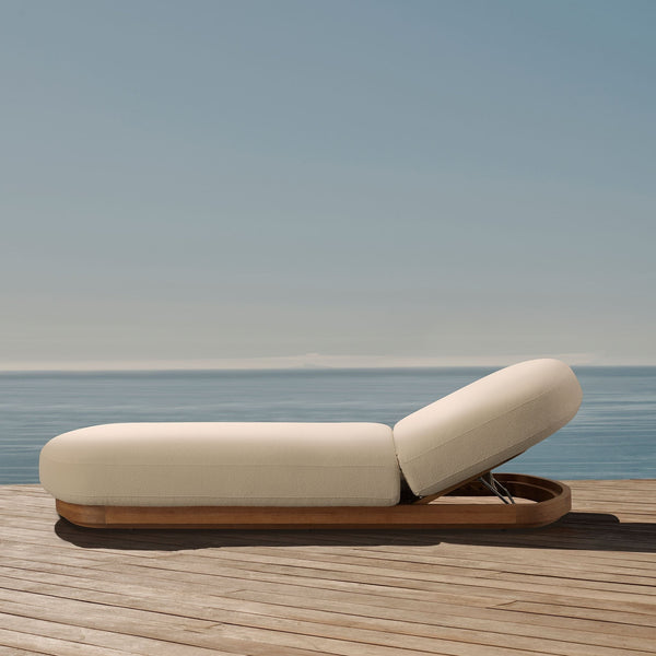 Como Sun Lounge | Sealed Teak Natural, Copacabana Midnight,