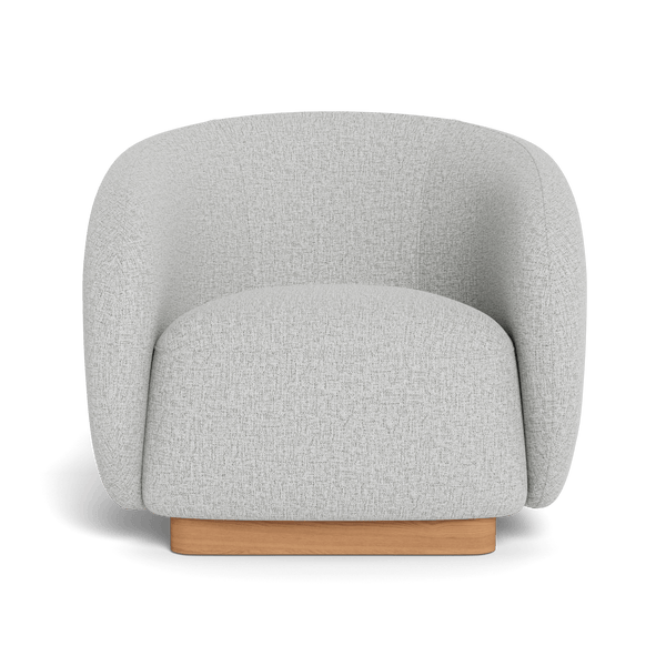 Como Swivel Lounge Chair | Sealed Teak Natural, Copacabana Sand,