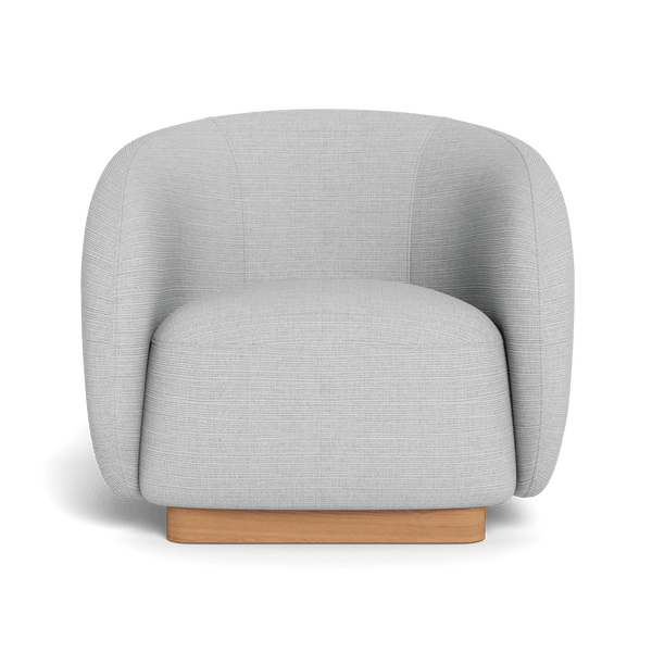 Como Swivel Lounge Chair | Sealed Teak Natural, Siesta Taupe,
