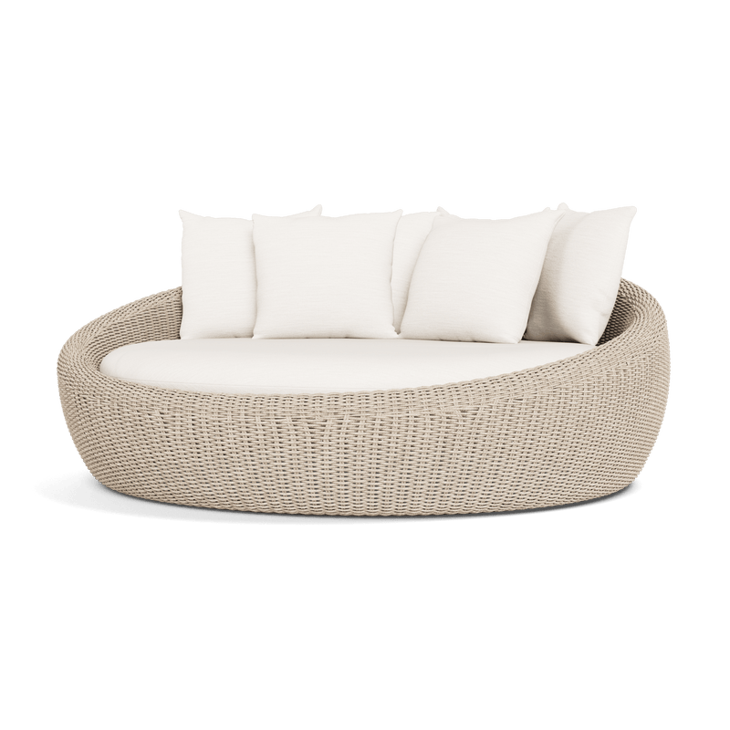 Cordoba Daybed | Twisted Wicker Oyster, Panama Blanco,