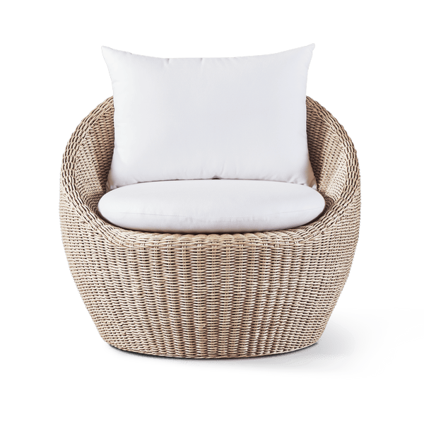 Cordoba Lounge Chair | Twisted Wicker Oyster, Panama Grafito,