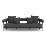 Cove Luxe 3 Seat Sofa | Aluminum Asteroid, Panama Grafito,