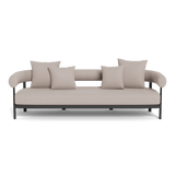 Cove Luxe 3 Seat Sofa | Aluminum Asteroid, Panama Marble,