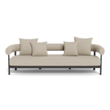 Cove Luxe 3 Seat Sofa | Aluminum Asteroid, Siesta Taupe,