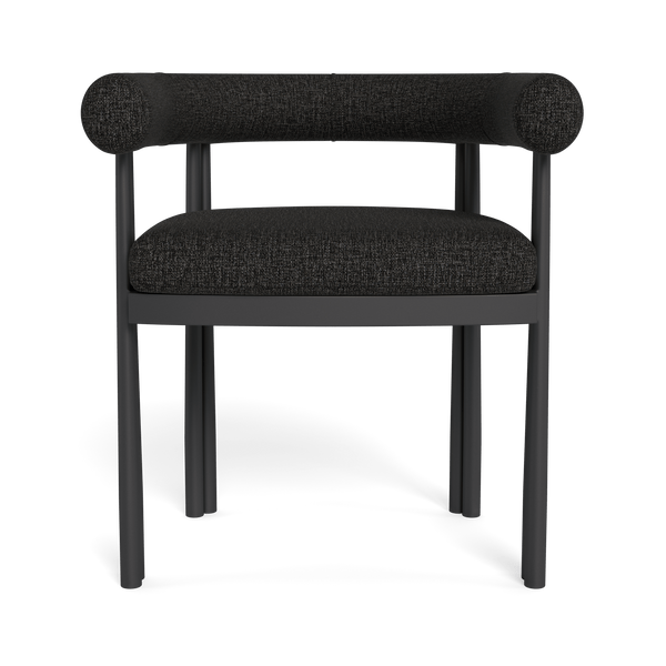 Cove Luxe Dining Chair | Aluminum Asteroid, Copacabana Midnight,