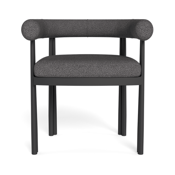 Cove Luxe Dining Chair | Aluminum Asteroid, Riviera Slate,