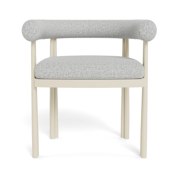 Cove Luxe Dining Chair | Aluminum Bone, Copacabana Sand,