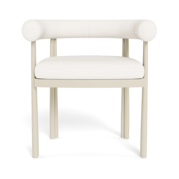 Cove Luxe Dining Chair | Aluminum Bone, Panama Blanco,