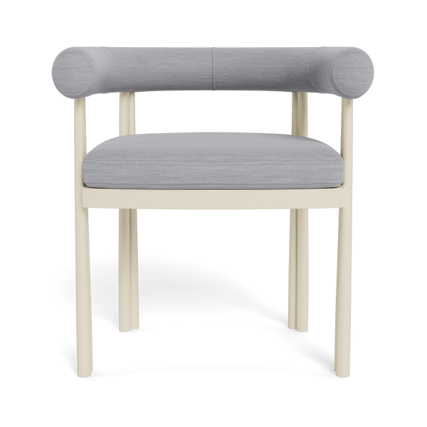Cove Luxe Dining Chair | Aluminum Bone, Panama Cloud,