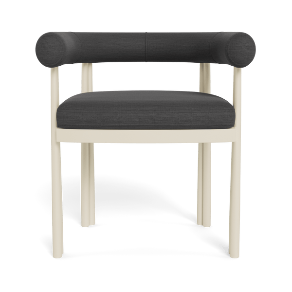 Cove Luxe Dining Chair | Aluminum Bone, Panama Grafito,