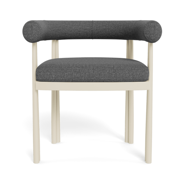 Cove Luxe Dining Chair | Aluminum Bone, Siesta Slate,